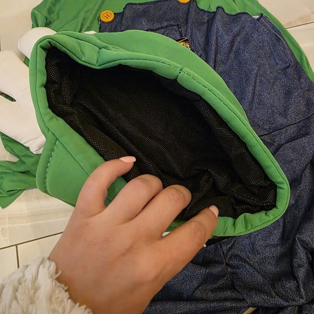 Super Mario Brothers Bros Luigi Adult Nintendo Video Game Costume - Large - Picture 10 of 16
